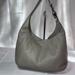 Michael Kors Pebbled Leather Hobo Bag in Gray